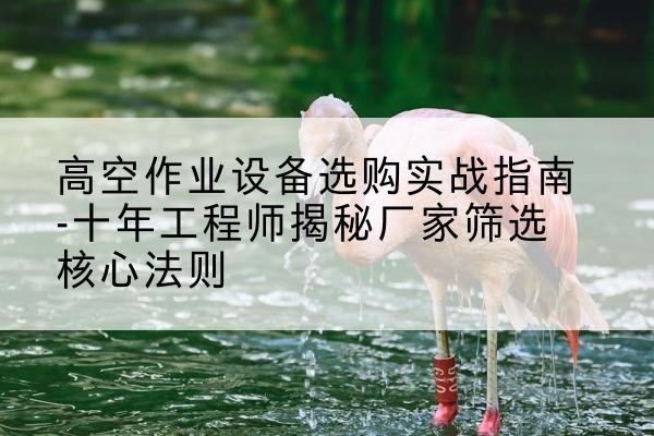 唐县剪叉式升降机厂家-高空作业设备选购实战指南-十年工程师揭秘厂家筛选核心法则