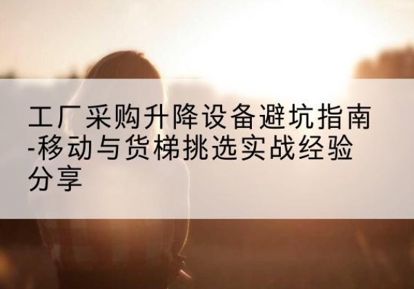 唐县移动式升降机怎么选-工厂采购升降设备避坑指南-移动与货梯挑选实战经验分享